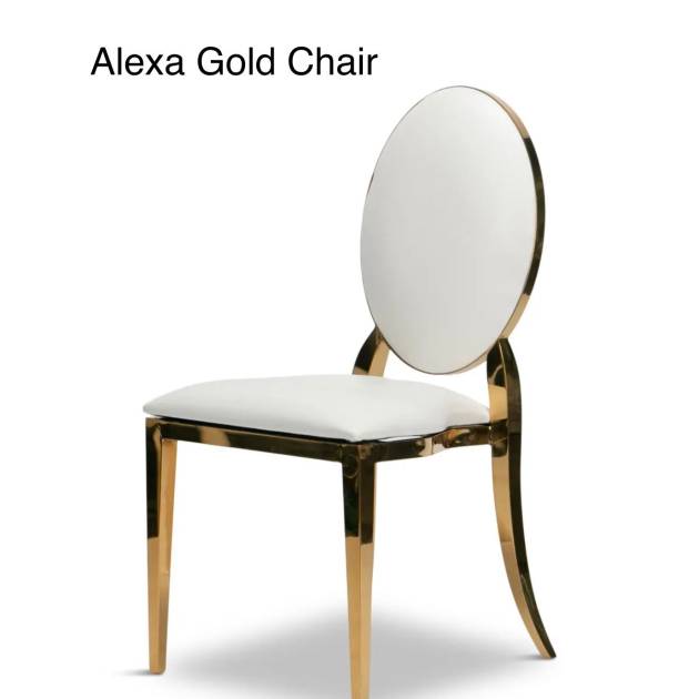 Alexa Gold Chair