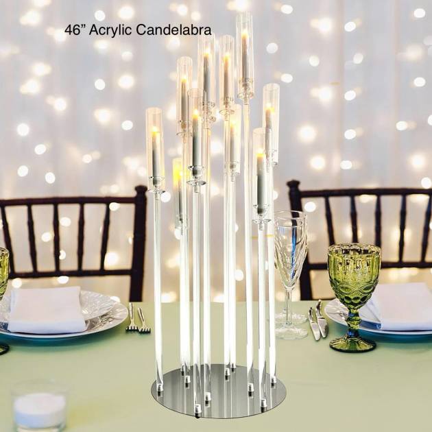 46'' Acrylic Candelabra
