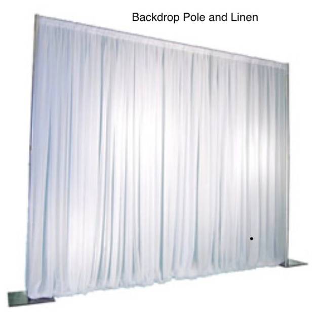 Backdrop Pole and Linen